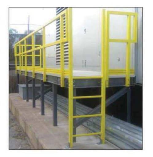 Fiberglass platforms